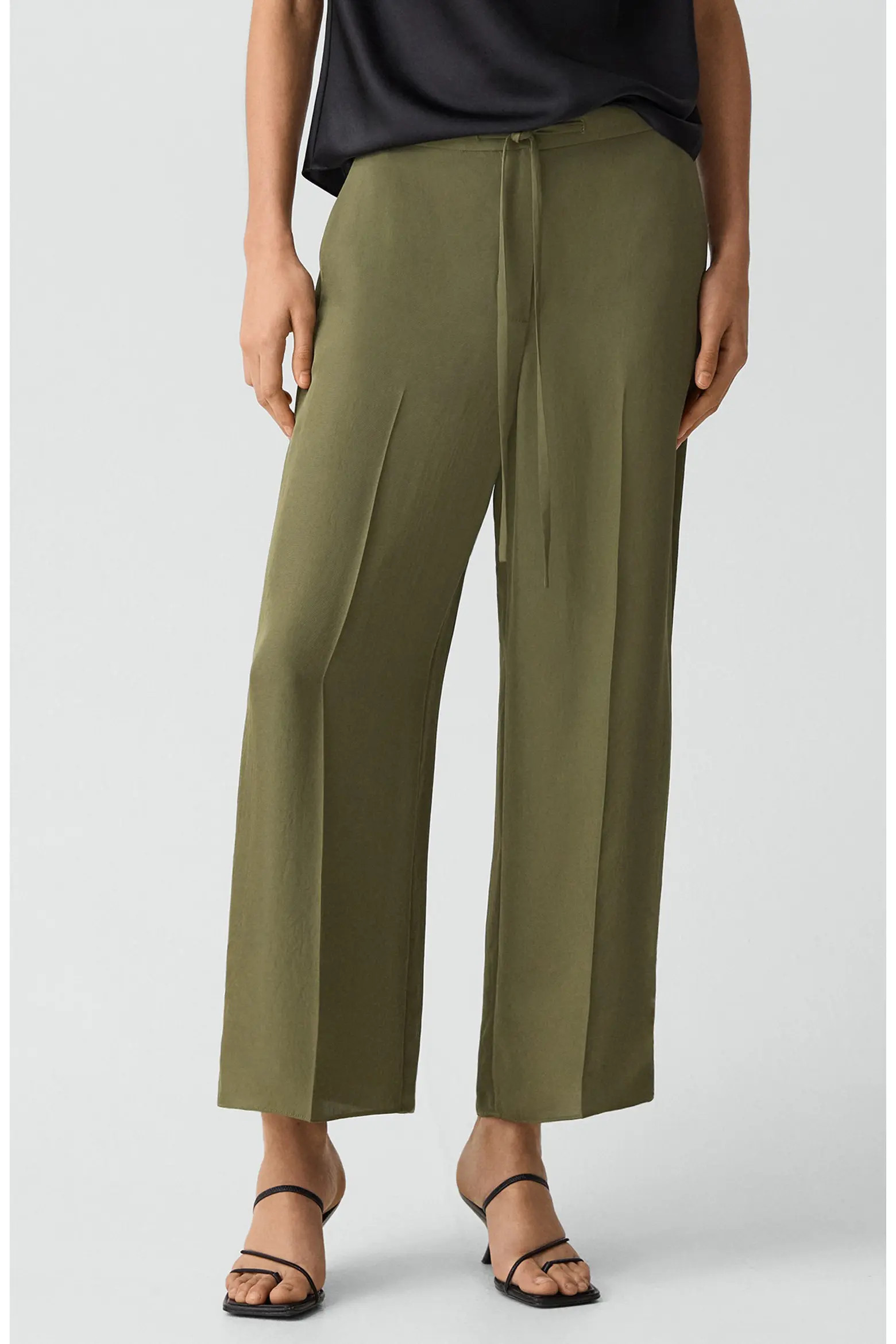 Theory Wide Leg Crop Pants (Women) | Nordstrom | Nordstrom