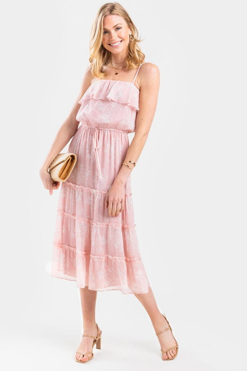 Candice Floral Flounce Maxi Dress | Francesca’s Collections