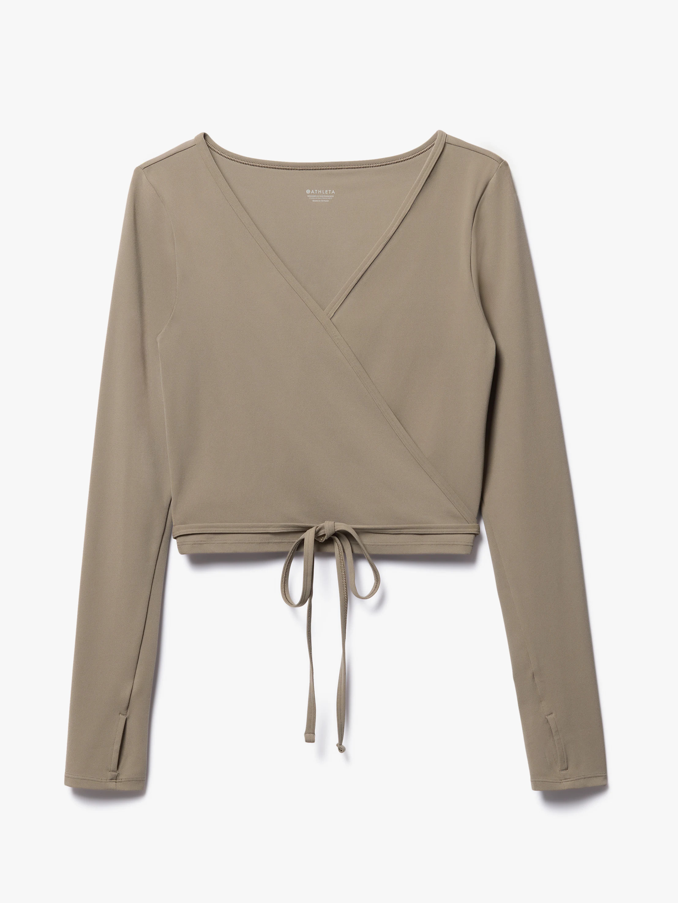Transcend Wrap Crop Top | Athleta