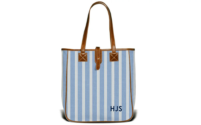 Nantucket Tote – Printed Monogram | Barrington Gifts