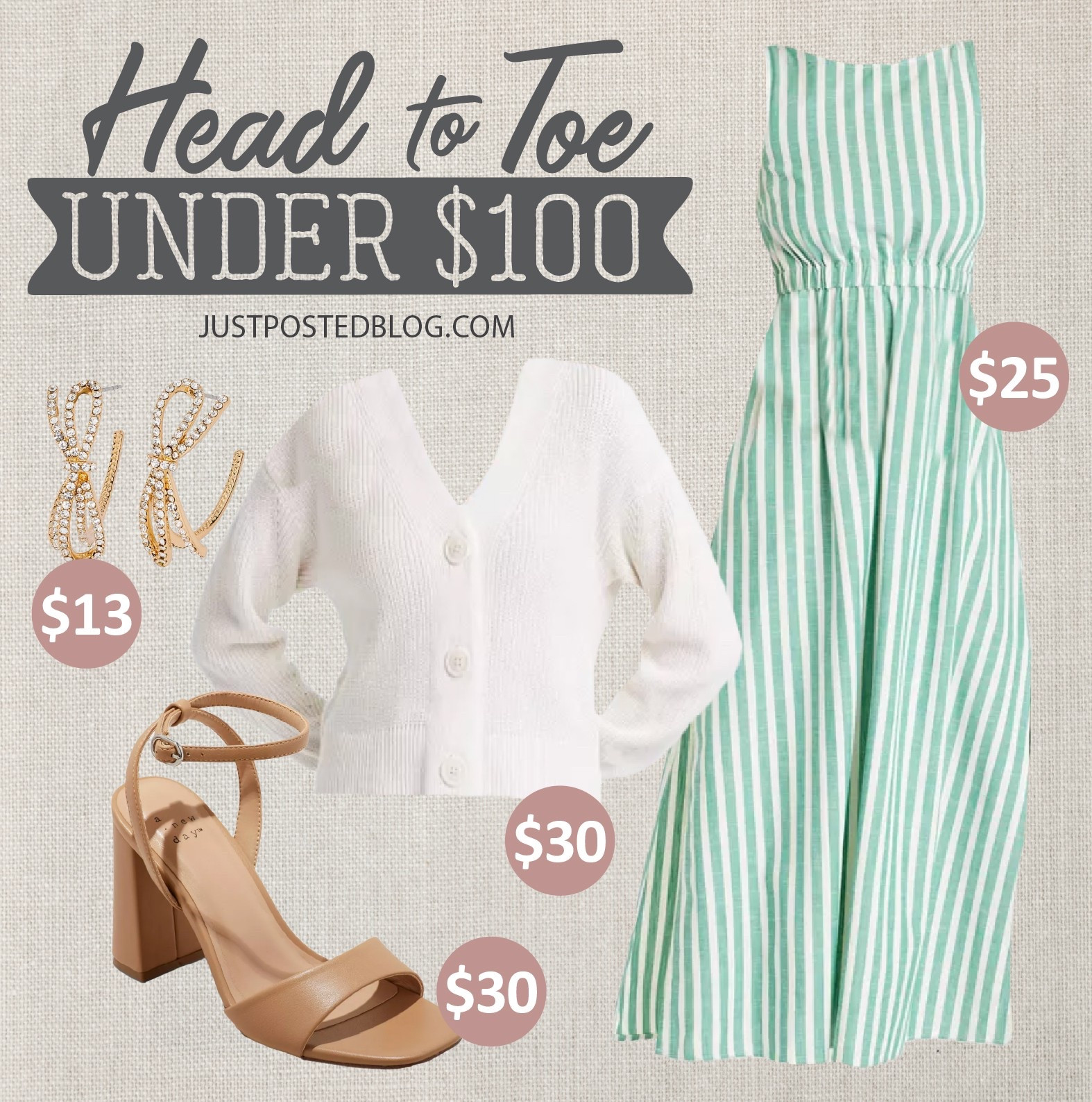 This striped dress is on sale for only $25 and so cute for spring! Would make a great dress for Easter! 

#LTKStyleTip #LTKWedding #LTKFindsUnder100