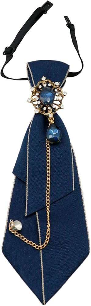 Adjustable Ties for Women Vintage Womens Tie with Crystal, Pre-Tied Neck Tie for Women Girls Part... | Amazon (US)