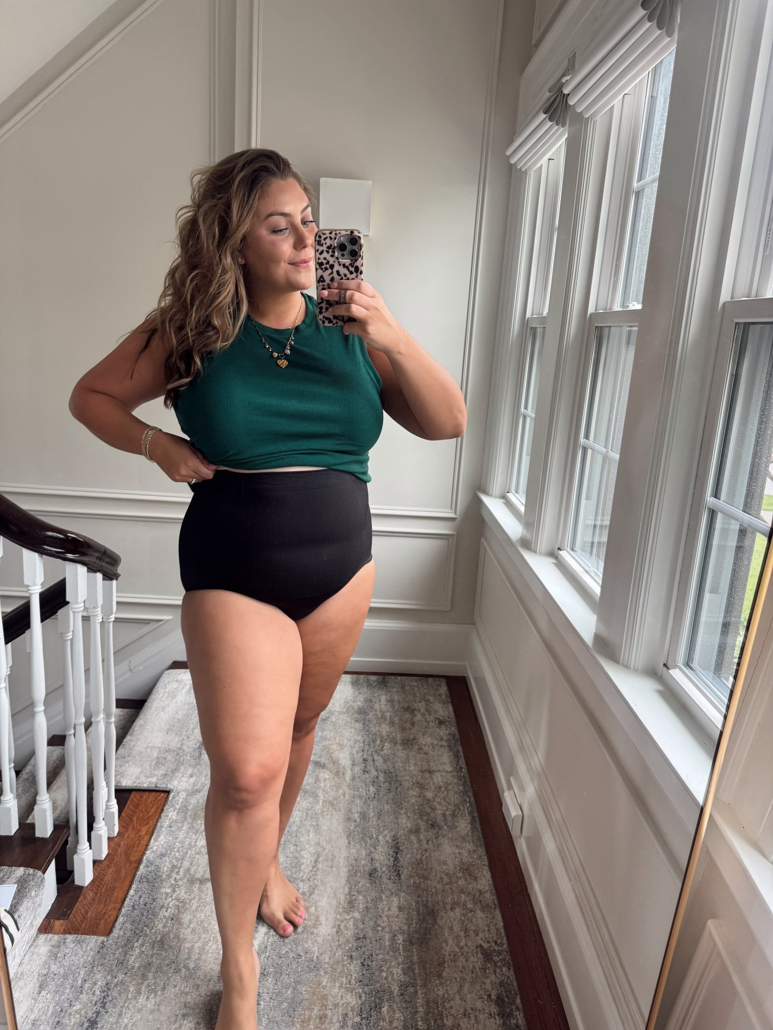 High waisted every panty from shapermint - wearing size XL/2X. Use CARALYN20 for 20% off! 

#LTKMidsize #LTKBeauty #LTKStyleTip