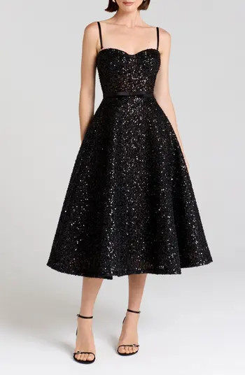 NADINE MERABI Marilyn Rhinestone Cocktail Dress | Nordstrom | Nordstrom
