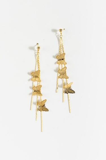 Sienna Butterfly Charms Linear Earrings | Francesca’s Collections