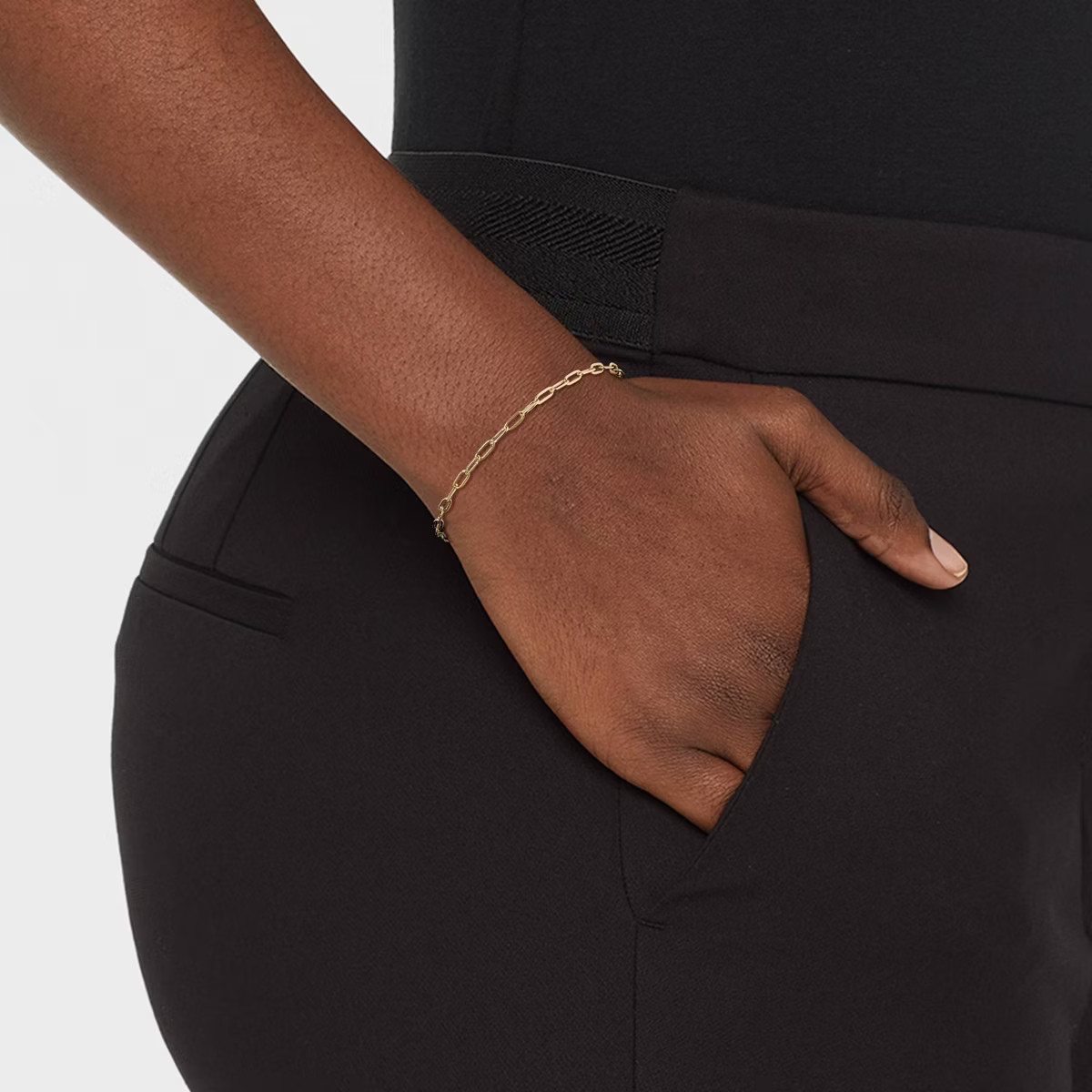 14K Gold Plated Paperlink Chain Bracelet - A New Day™ | Target