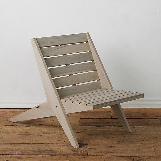 Newport Teak Armless Chair | Terrain