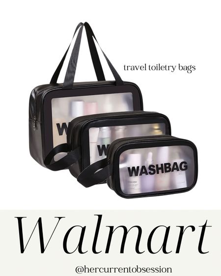 Walmart finds! Travel toiletry bags, click to shop 🛒 Follow me @hercurrentobsession for more travel finds and tips. 😀😃☺️

#LTKItBag #LTKFindsUnder50 #LTKTravel