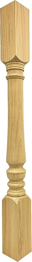 Narrow Mayflower Pine Wood Island Leg - 34 1/2" Tall x 3" Wide - Unfinished Wooden Leg for Kitche... | Amazon (US)