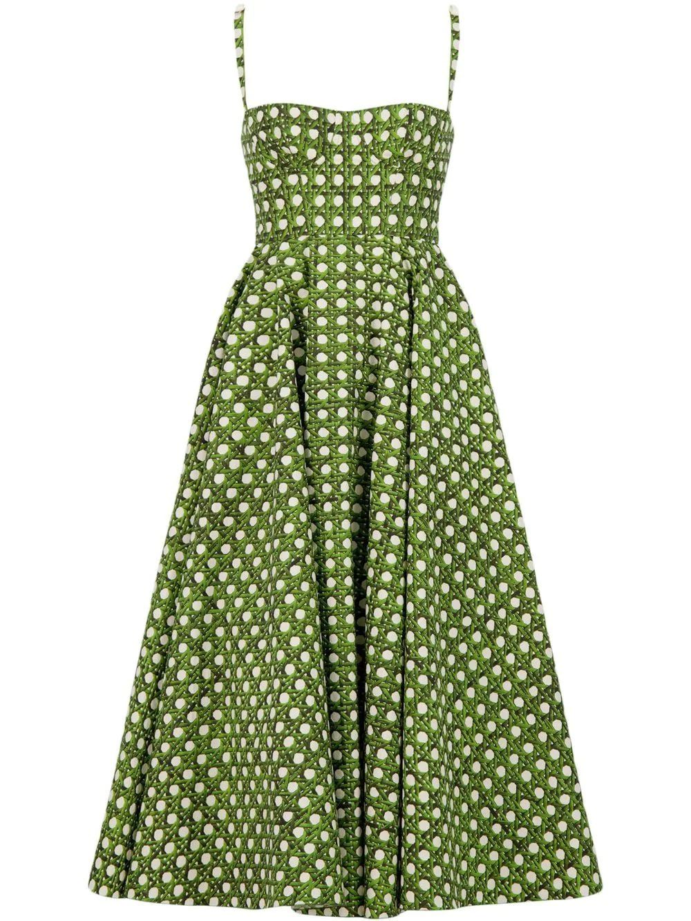 Giambattista Valli polka-dot Flared Midi Dress - Farfetch | Farfetch Global