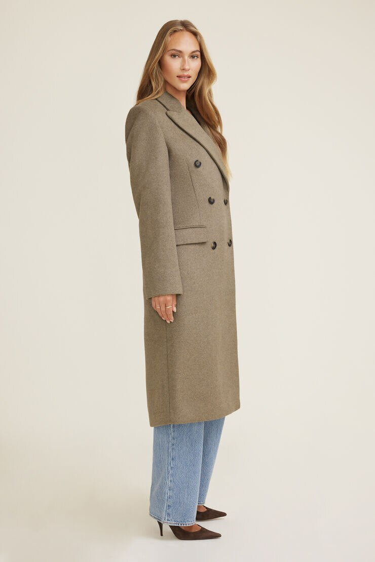 Oversized Double Breasted Wool Coat | Dynamite Clothing