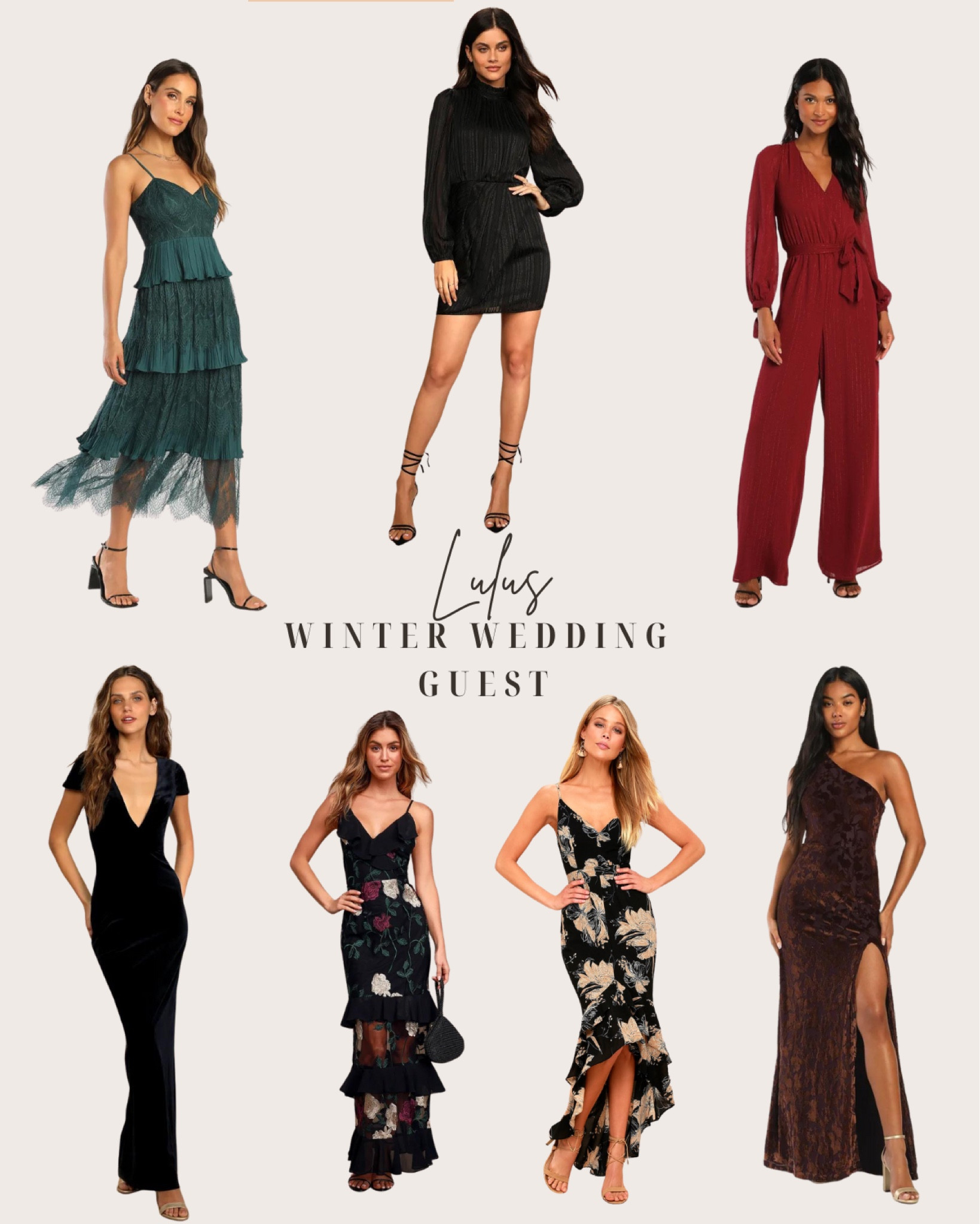 Winter wedding guest outfits. Holiday outfit. Holiday dress. Wedding guest dress.

#LTKwedding #LTKHoliday #LTKSeasonal