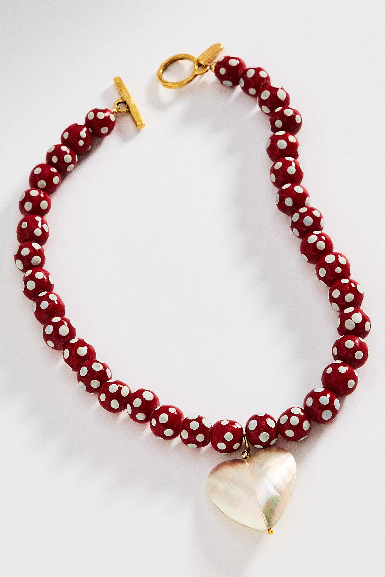 Logan Tay Beaded Heart Pendant Necklace | Anthropologie (US)