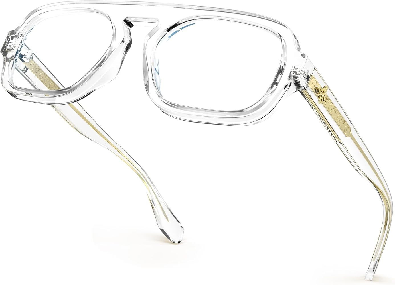 VISOONE Stylish Square Trendy Blue Light Blocking Glasses TR90 with Anti Computer Glare for Women... | Amazon (US)