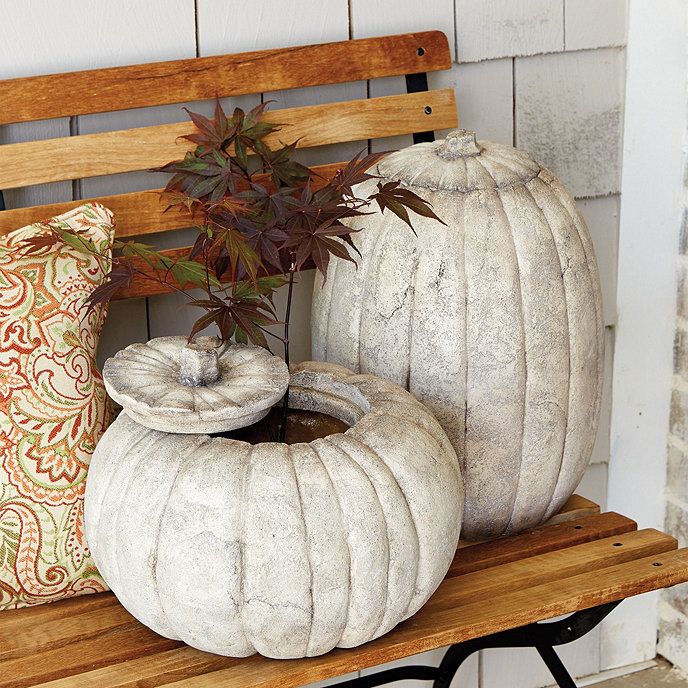 Outdoor Stone Pumpkins | Ballard Designs, Inc.