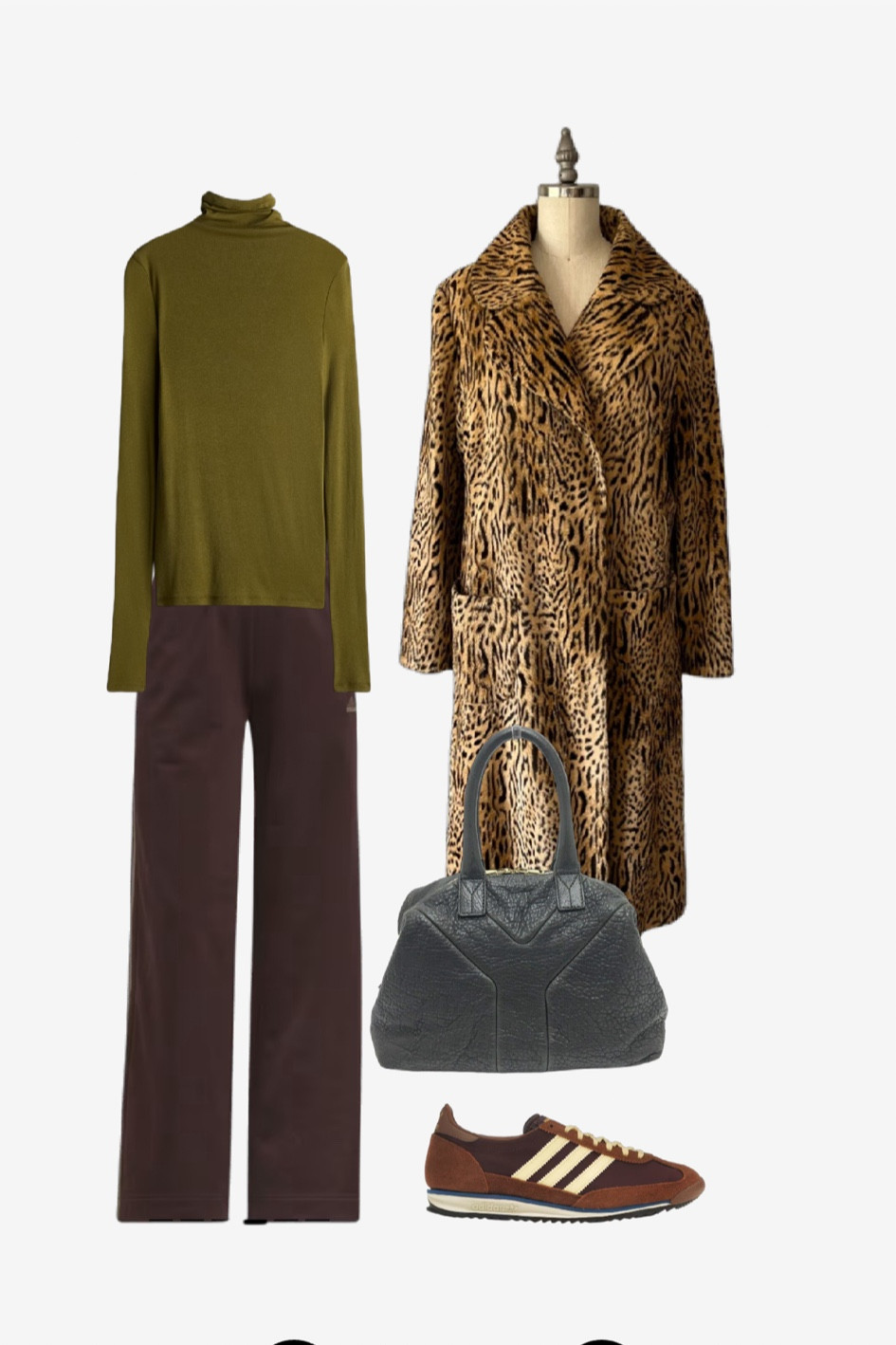 Vintage animal print coat season. 
Both the bag and jacket are vintage. 
 •
#falloutfit #ysleasy #adidasSL72 #torontostylist #StyleOver40  #secondhandFind #fashionstylist #slowfashion #animalprint #FashionOver40  #MumStyle #genX #genXStyle #shopSecondhand #genXInfluencer #genXblogger #secondhandDesigner #Over40Style #40PlusStyle 




#LTKShoeCrush #LTKOver40 #LTKStyleTip