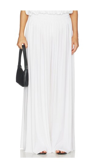 Wide Leg Peasant Pant in Snow White | Revolve Clothing (Global)
