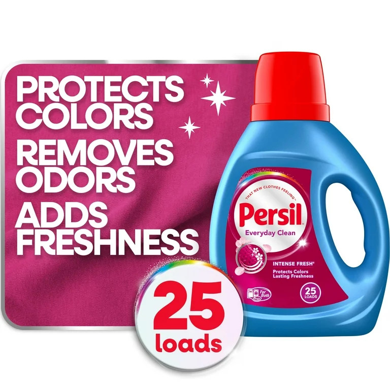Persil  Liquid Laundry Detergent, Intense Fresh, 40 fl oz, 25 Loads | Walmart (US)