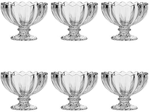 Glass Dessert Bowls/Cups - Maredash Small Cute Footed Tulip Clear Dessert Cups Perfect for Dessert,  | Amazon (US)
