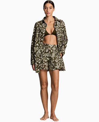 Lauren Ralph LaurenWomen's Printed Shirt and Shorts, 2-Piece Set | Macy's