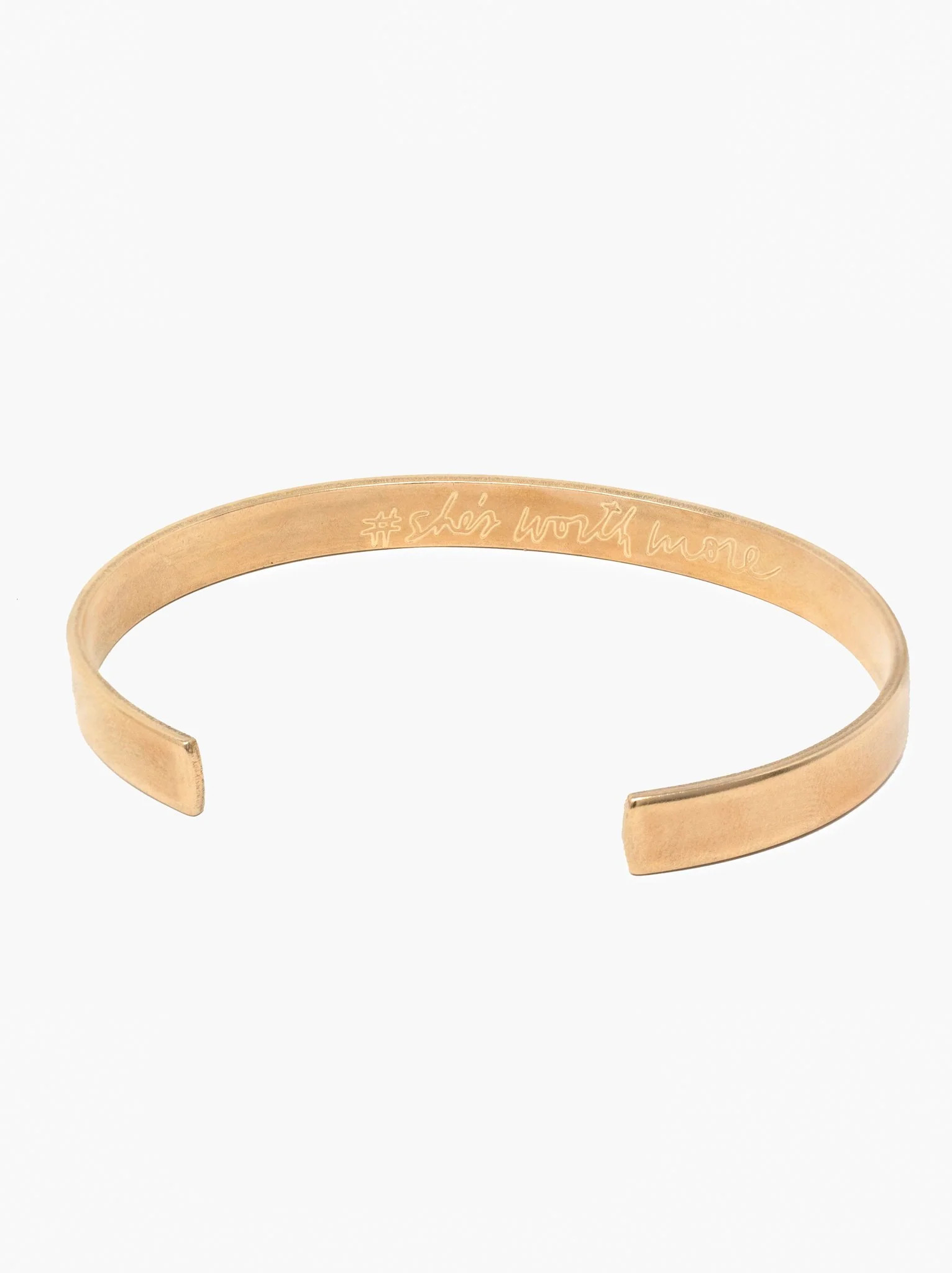 She's Worth More Engraved Cuff | ABLE