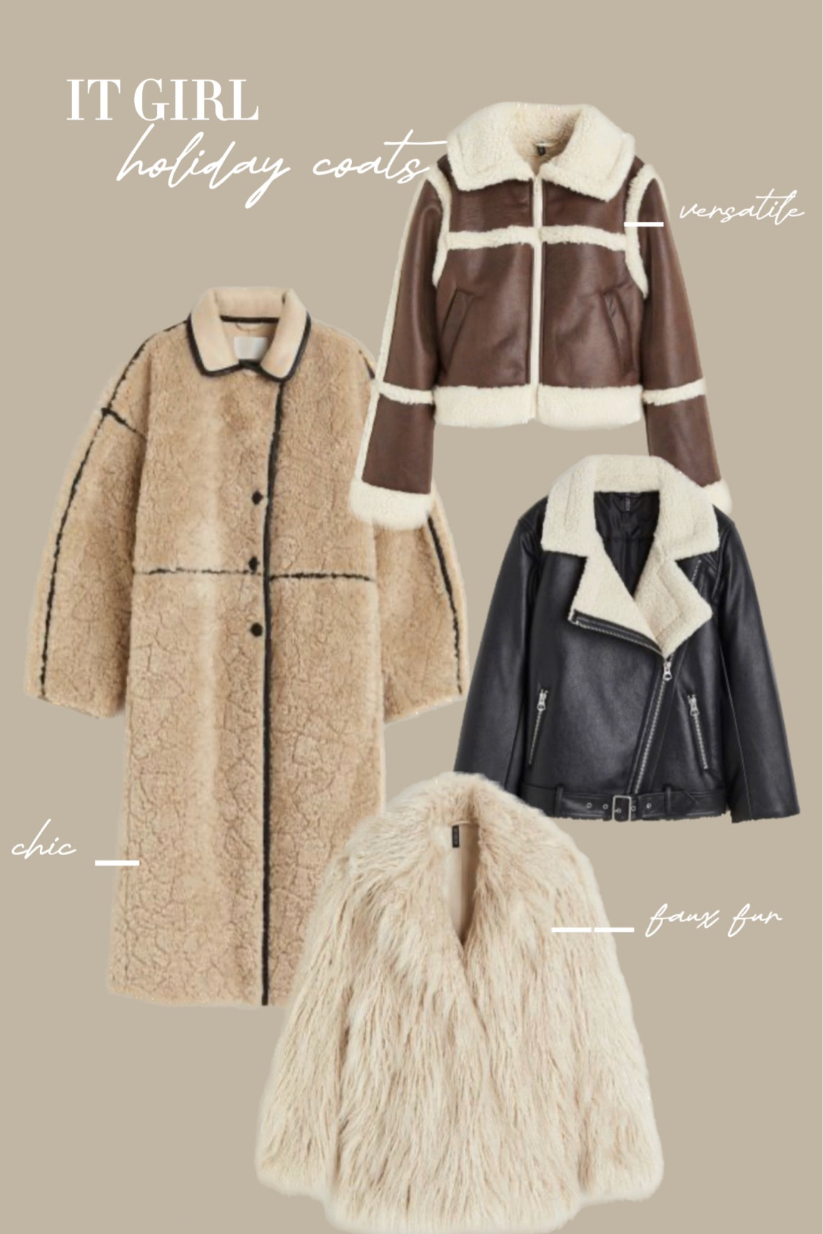Shop my IT girl holiday coats here! Jacket, winter coat, Sherpa 

#LTKHoliday #LTKover40 #LTKstyletip