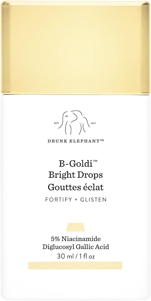 Drunk Elephant B-Goldi Bright Drops - 1 fl oz Illuminates Skin & Fades Hyperpigmentation with 5% ... | Amazon (US)