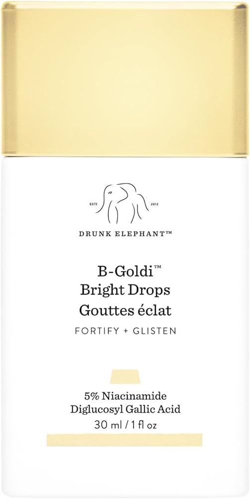 Drunk Elephant B-Goldi Bright Drops - 1 fl oz Illuminates Skin & Fades Hyperpigmentation with 5% ... | Amazon (US)