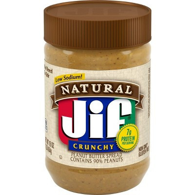 Jif Natural Crunchy Peanut Butter Spread - 16oz | Target