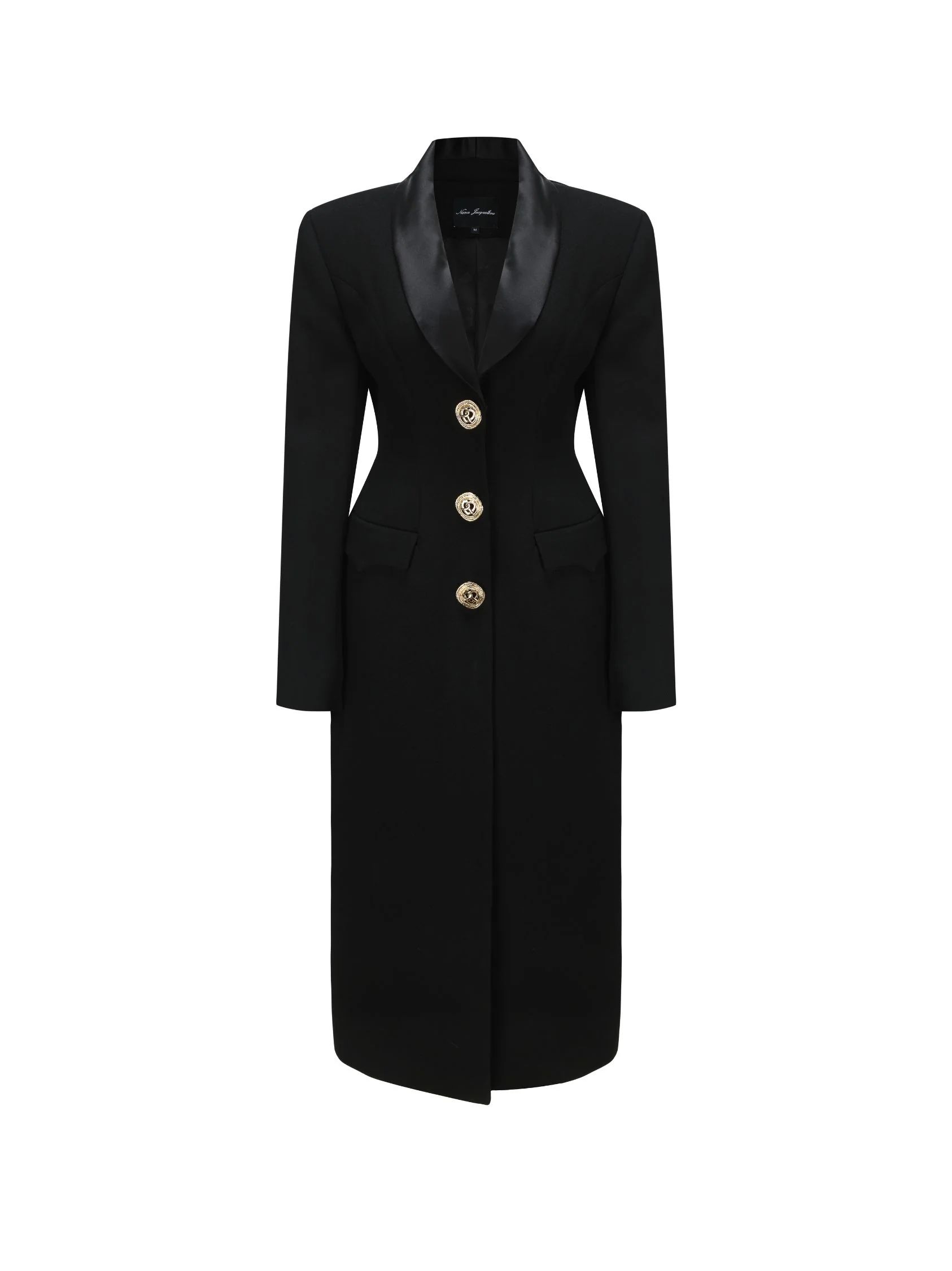 Evie Long Suit Jacket (Black) | Nana Jacqueline