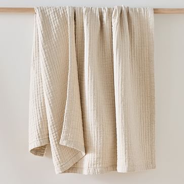 Linen Cotton Solid Throw | West Elm (US)