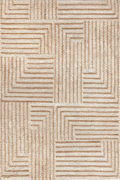 Ivory Grassland Handwoven Jute Area Rug | Rugs USA