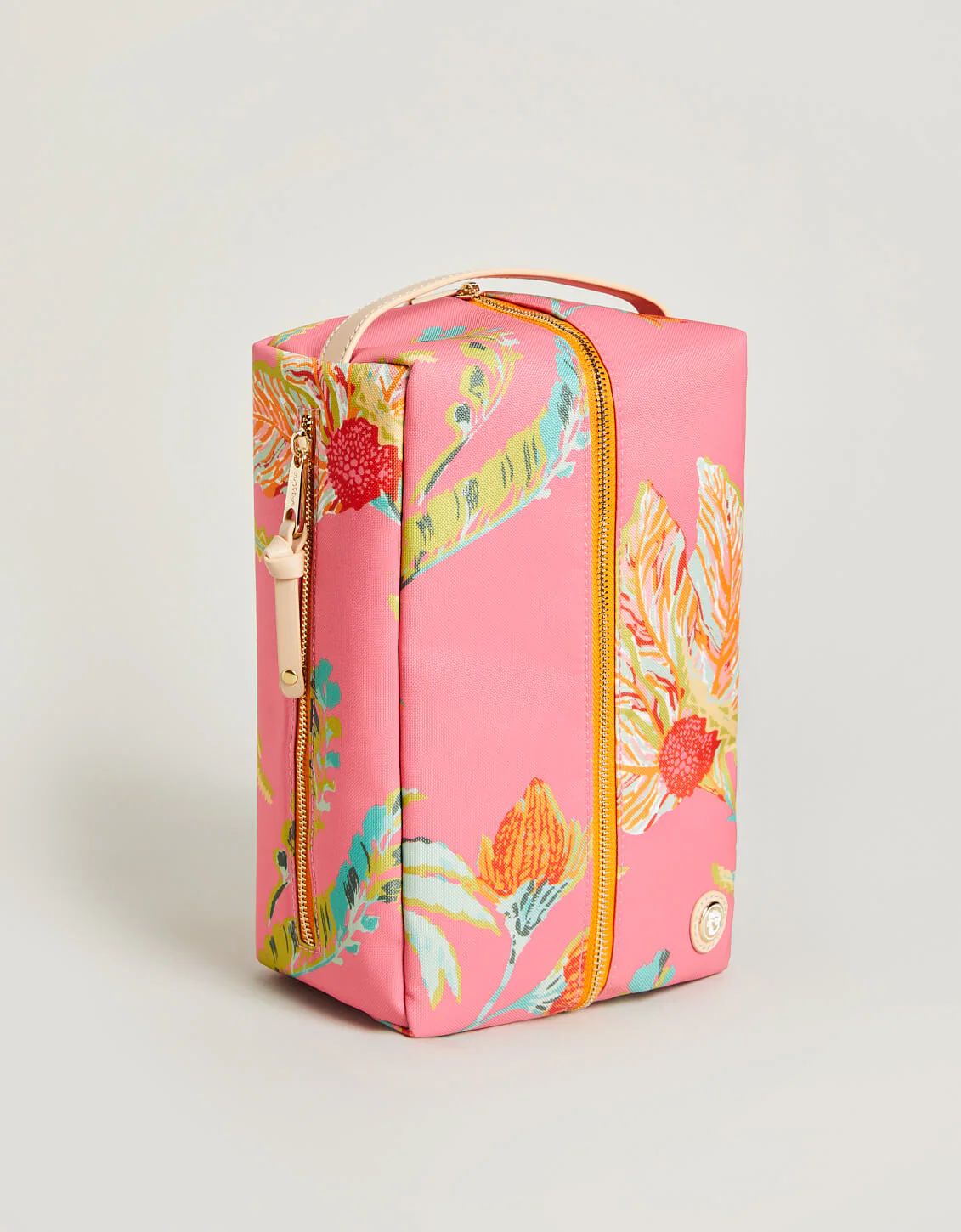 Golf Shoe Bag LW Queenie Tropical Floral Pink | Spartina 449