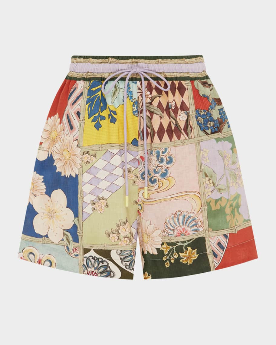 ALEMAIS Bianca Drawstring Shorts | Neiman Marcus
