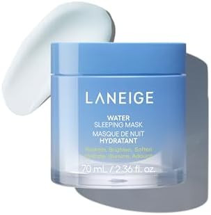 LANEIGE Water Sleeping Mask: Hydrating Korean Overnight Mask with Squalane & Probiotic-Derived Co... | Amazon (US)