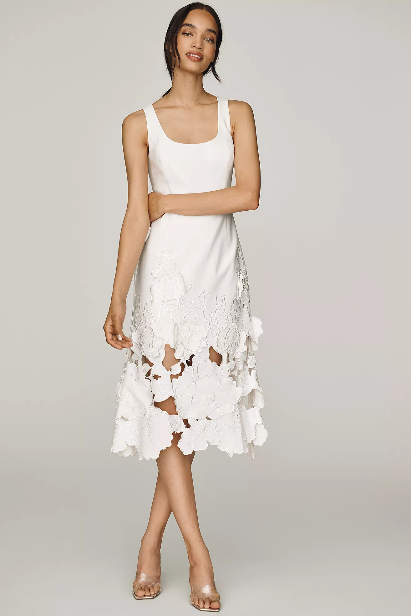 Endless Rose 3D Midi Dress | Anthropologie (US)
