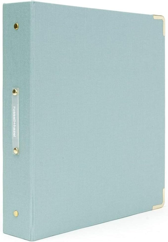 russell+hazel 10.75" x 12" Binder Signature Bookcloth Dew | Amazon (US)
