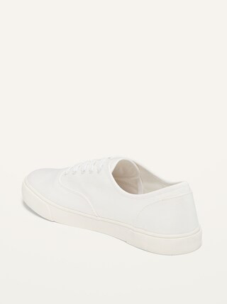 Twill Lace-Up Sneakers For Women | Old Navy (US)