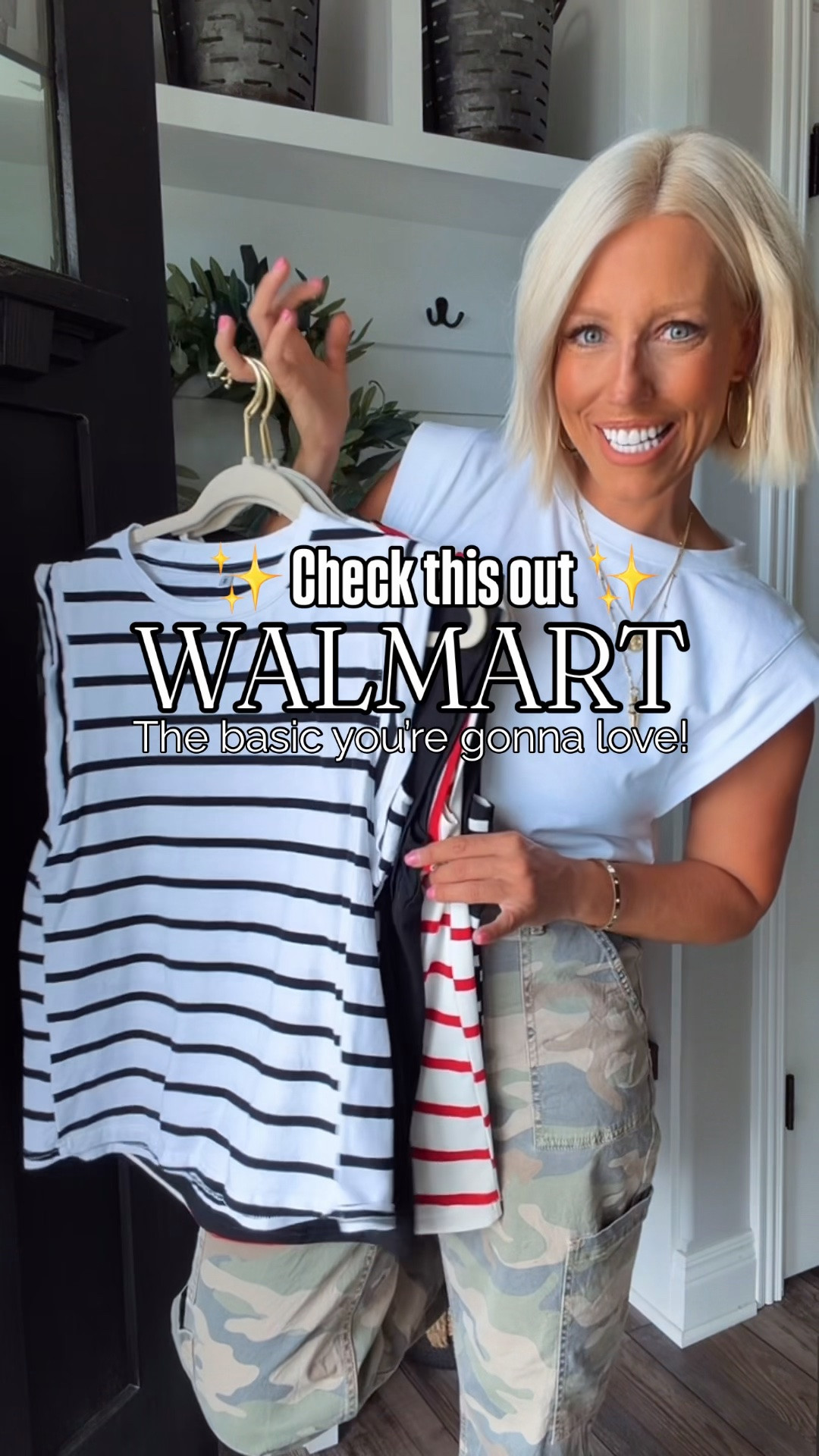 ✨ The elevated basic tee your wardrobe has been missing. 🤍

The flattering cap sleeves give it the cutest fit, and it comes in both classic solids and timeless stripes. Easy to dress up or down, this is the kind of everyday basic you’ll wear on repeat.

Perfect for fall outfits, casual style, Walmart fashion, affordable fashion, capsule wardrobe, everyday outfits, and mom style.
⬇️⬇️⬇️
Tees size small
Red shorts and camo pants medium
Skirt small 
Leopard shorts sized up 2 sizes for a relaxed fit - size 8

#LTKSaleAlert #LTKootd #LTKmomlife