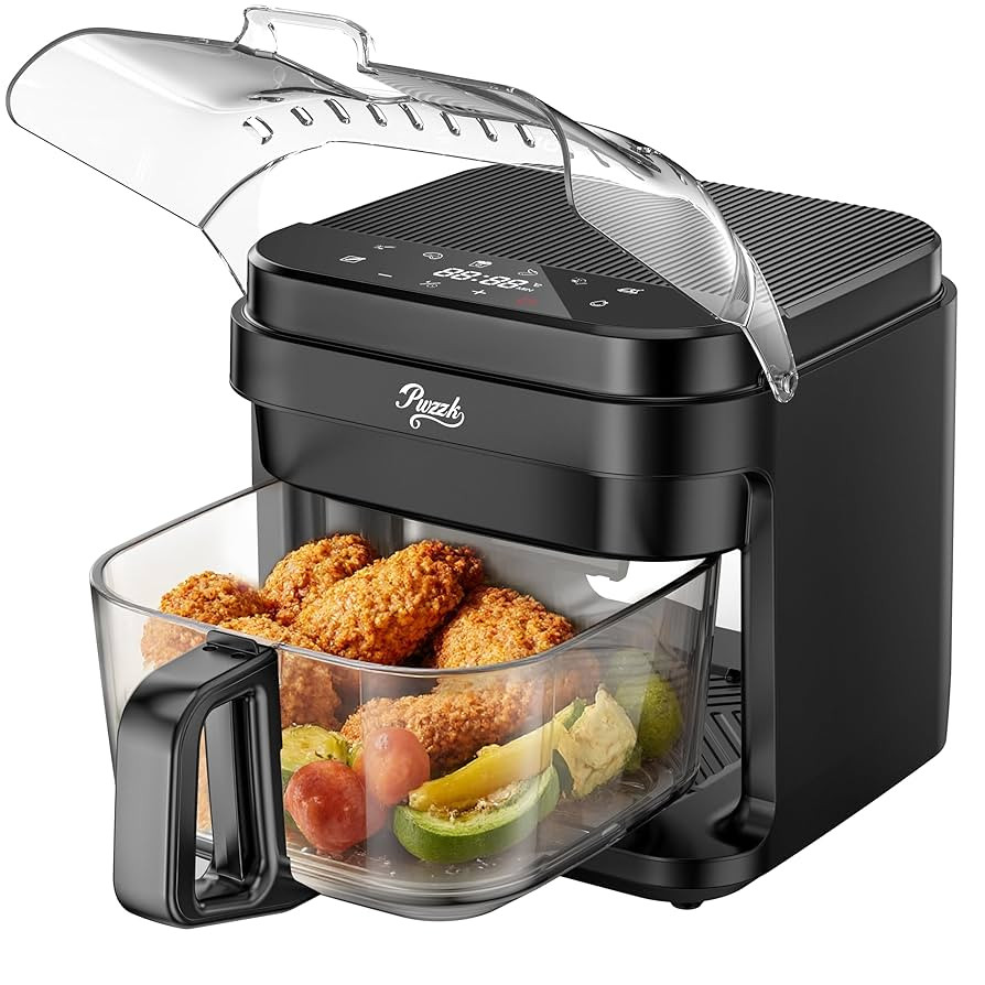 5.8QT Glass Air Fryer with Basket, Non-Toxic, BPA & Teflon Free, 8 Presets, Infrared Heating, Fli... | Amazon (US)