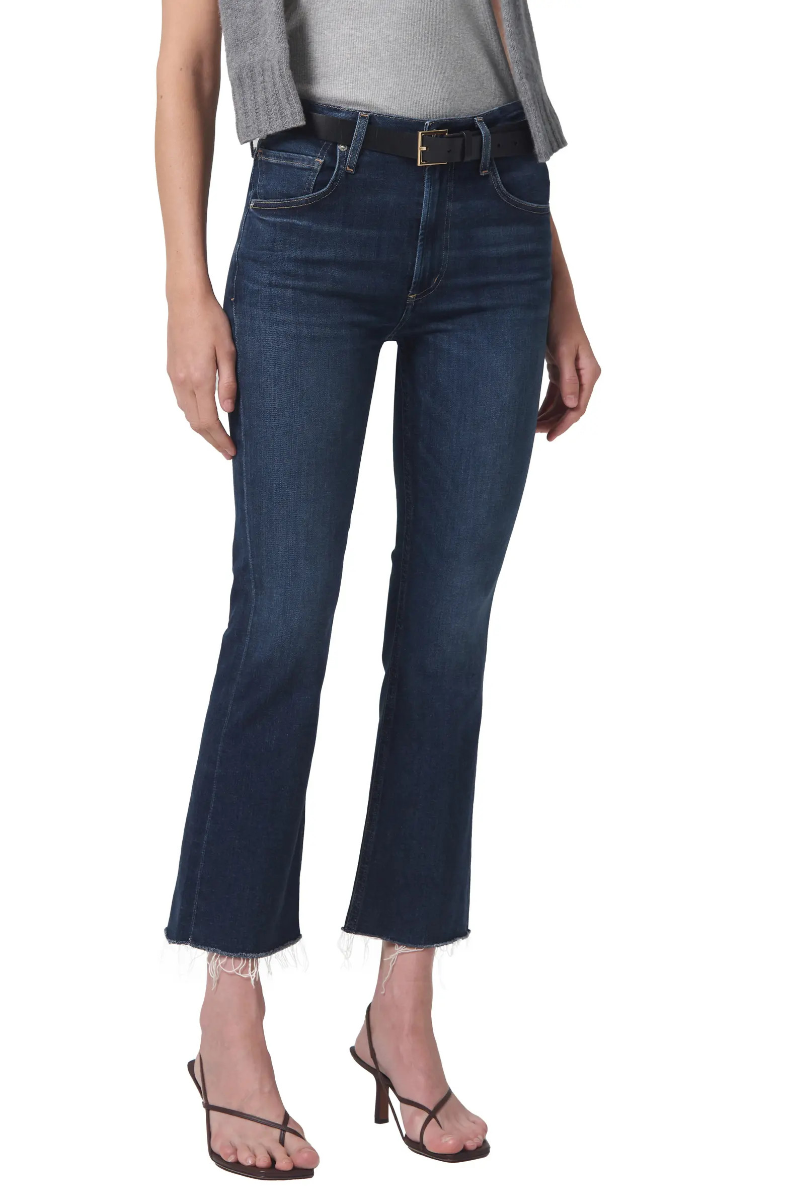 Isola Crop Raw Hem Bootcut Jeans | Nordstrom