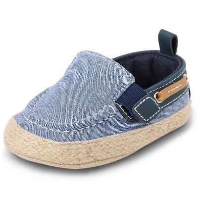 The Children's Place Baby Boys Chambray Boat Shoes Blue 0-3 M | Target