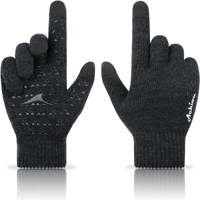 Achiou Winter Gloves, Gloves for Men Women, Upgraded Touch Screen Texting Warm Running Gloves wit... | Amazon (US)