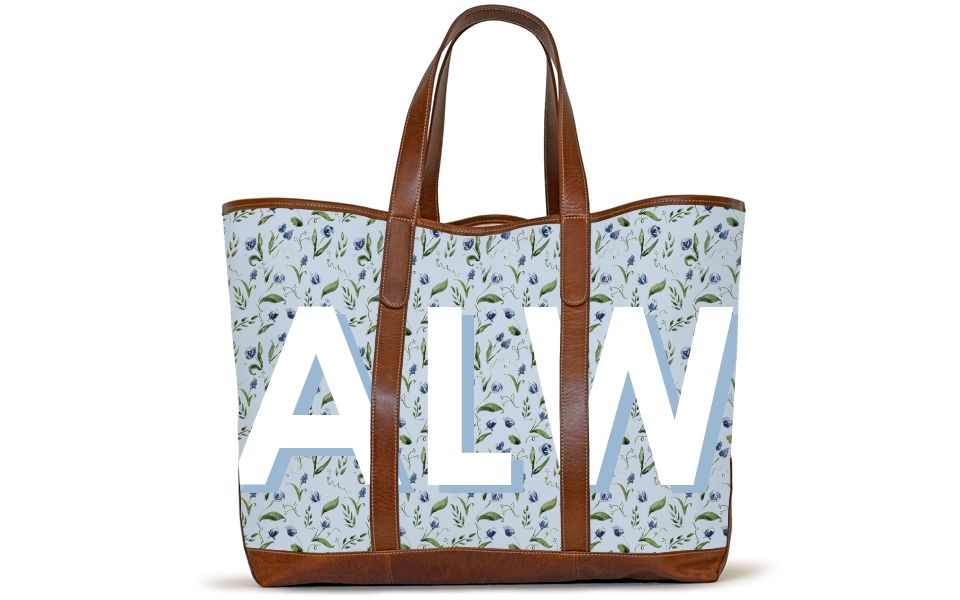 St. Charles Yacht Tote - Monogram Stripe | Barrington Gifts