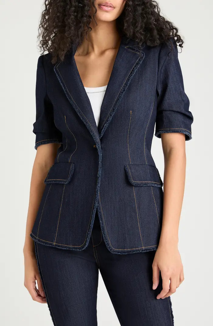 Sallie Short Sleeve Denim Jacket | Nordstrom