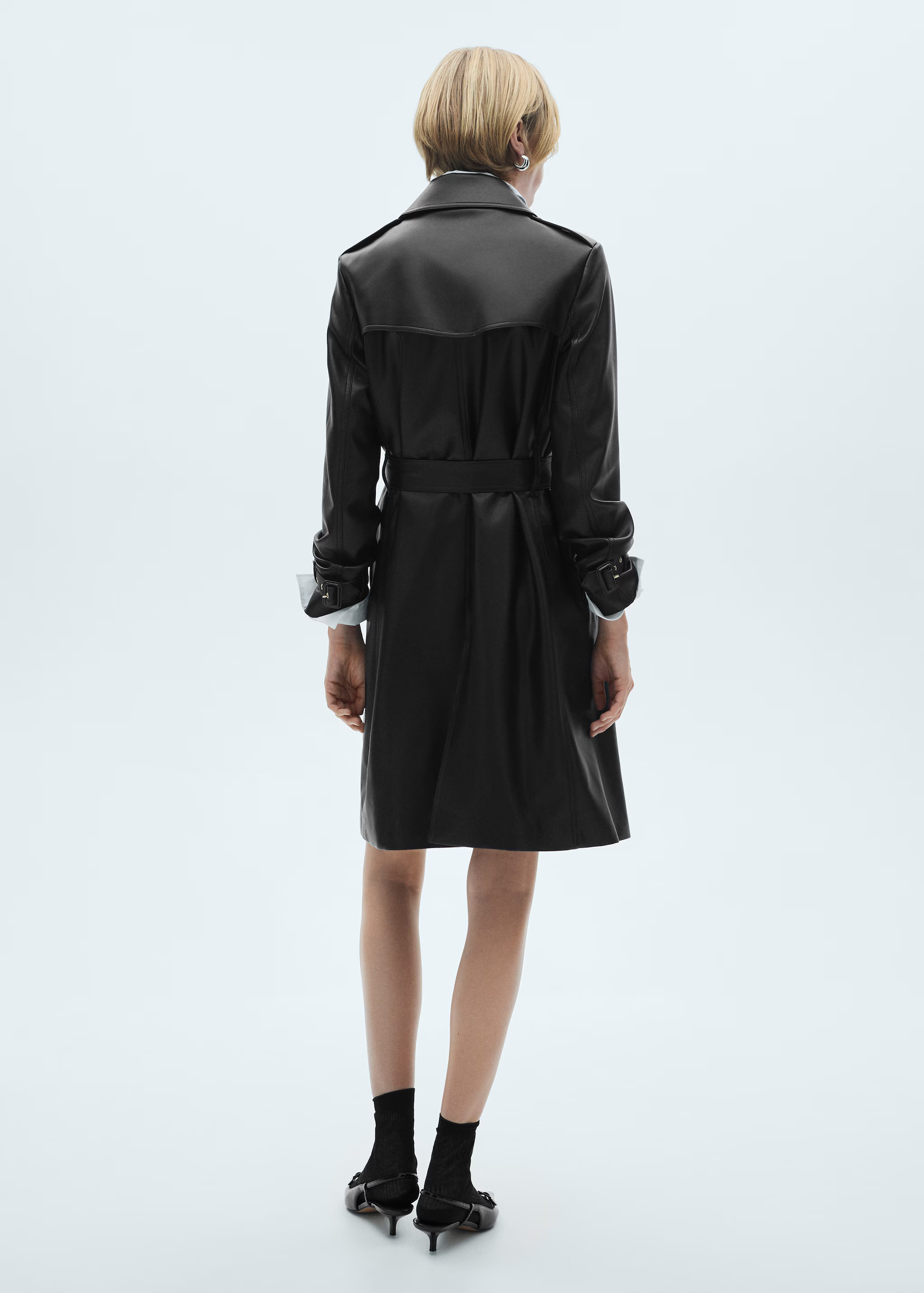 Leather-effect trench coat | Mango (US/MX/AU)