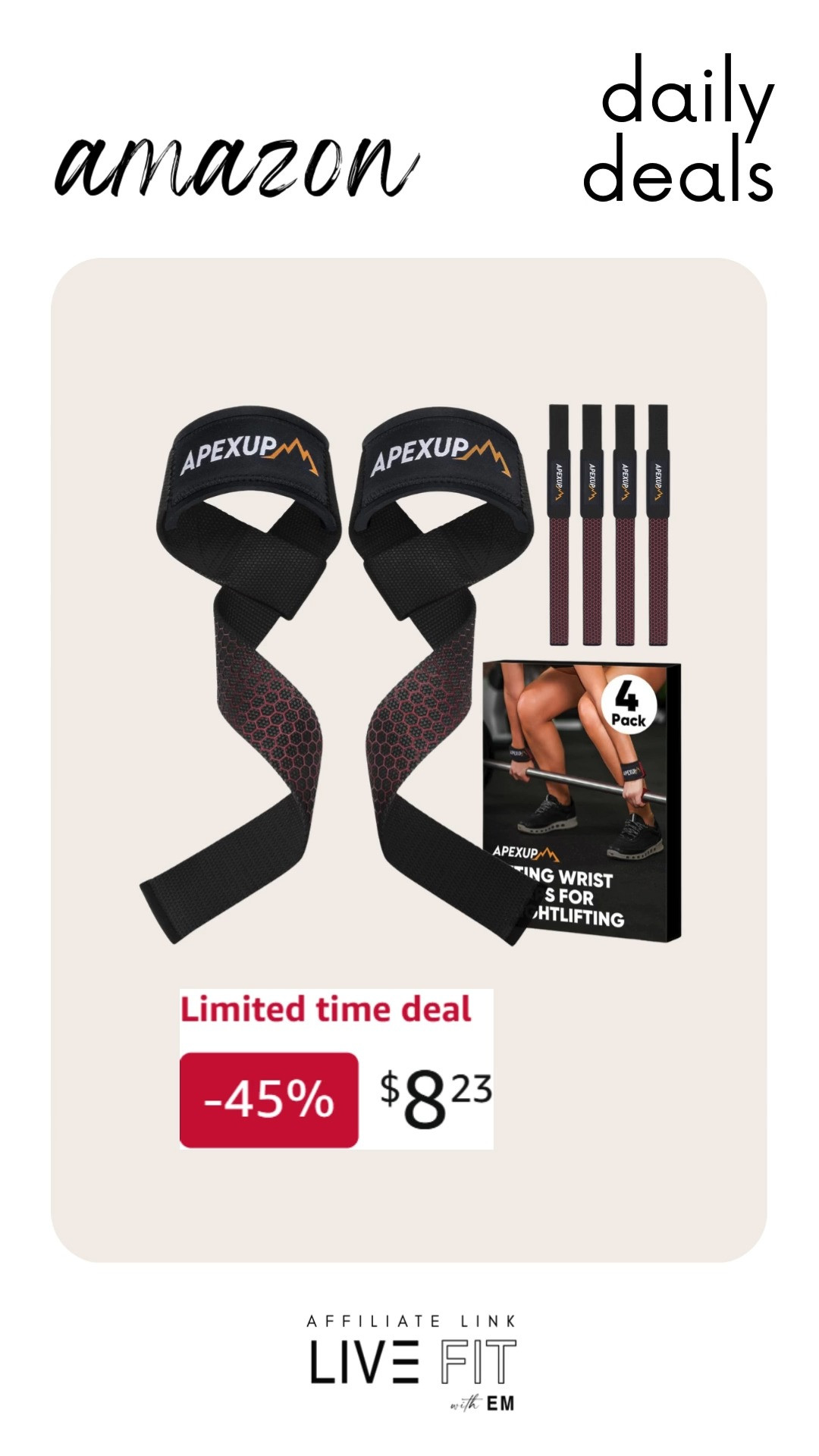 These weight lifting straps for weightlifting bring cheerful grip and effortless support to everyday training with practical flair. #WeightLiftingStraps #FitnessGear #WorkoutEssentials #StrengthTraining #GymStyle #ActiveLife #TrainingTools #HealthyLiving #ExerciseGoals #GymEquipment 🏋️‍♂️💪✨
 

 #LTKfitnessgoals #LTKActive #LTKSaleAlert