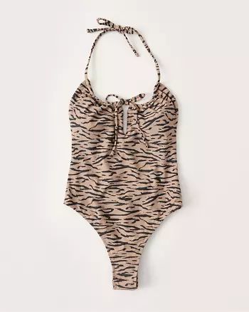 Cinched Top One Piece Swimsuit | Abercrombie & Fitch (US)