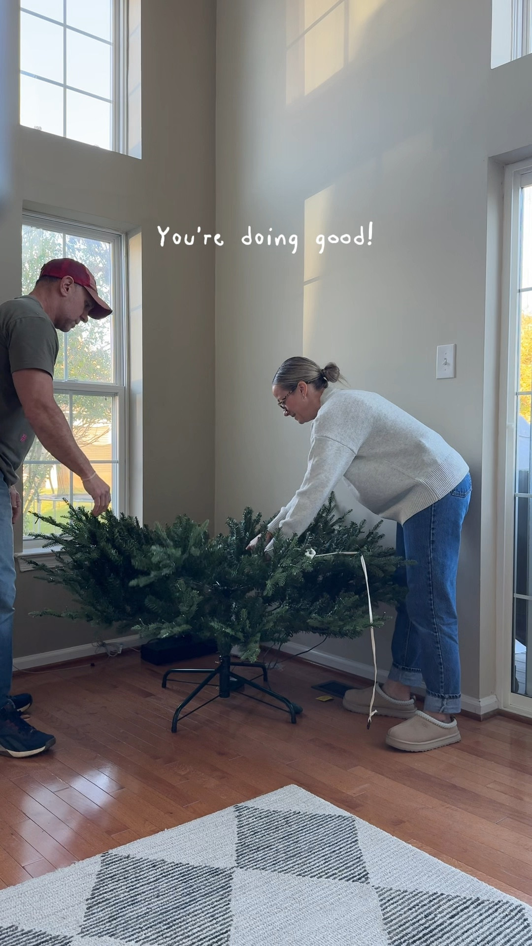 Setting up our 9ft grand duchess tree 🎄🎄

#LTKHome #LTKSeasonal #LTKHoliday