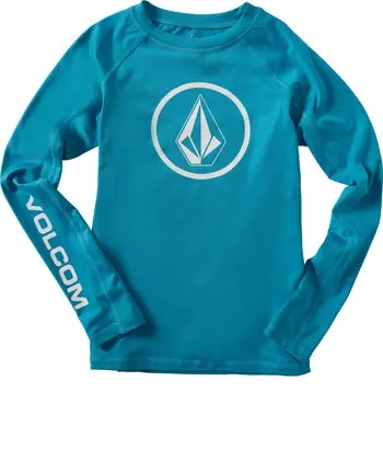Kids' Lido Solid Long Sleeve Rashguard | Nordstrom